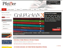 Tablet Screenshot of pfeiffer.cl